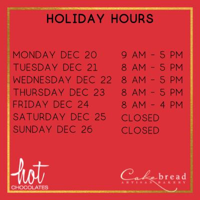 Holiday Hours