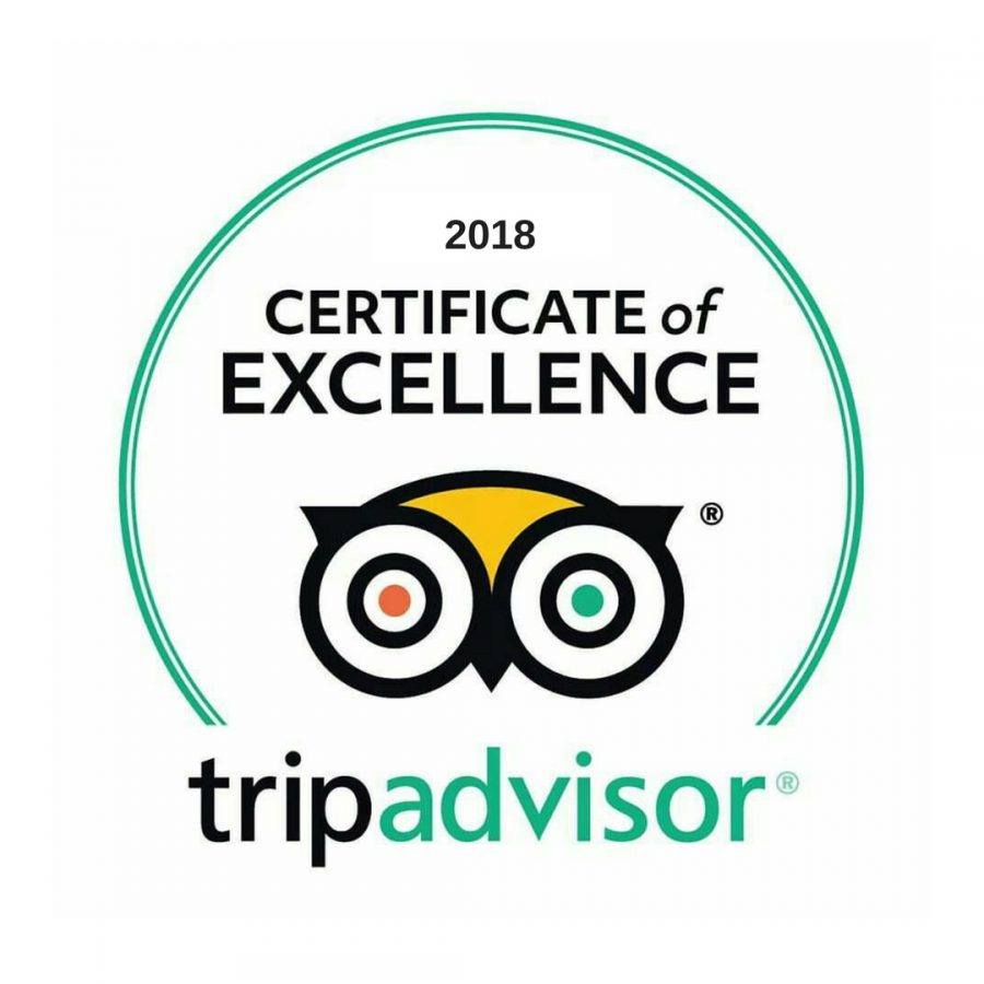 Proud Recipients of the Certificate of Excellence 2018