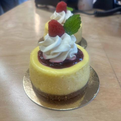 Mini Raspberry Lemon Cheesecake