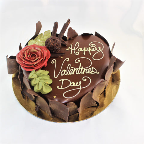 Chocolate Truffle Heart Cake