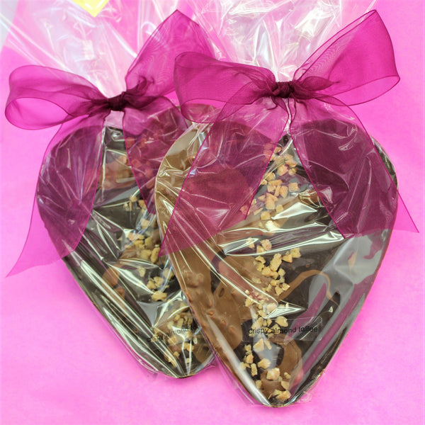 Swirl Heart Crispy Almond Toffee
