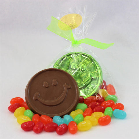 Happy Face Coin & Jelly Bellies
